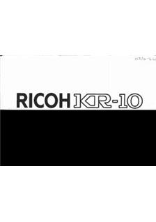 Ricoh KR 10 S manual. Camera Instructions.